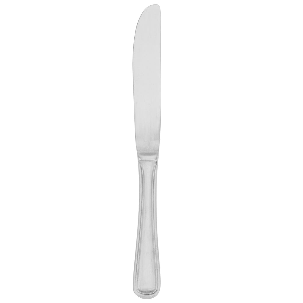 Walco 8111 Napa 7" 18/10 Stainless Steel Extra Heavy Weight Solid Handle Butter Knife - 12/Pack