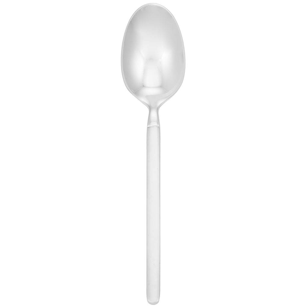 Walco S2503 Frosted Vogue 8 3/8" 18/10 Stainless Steel Extra Heavy Weight Tablespoon / Serving Spoon - 12/Pack