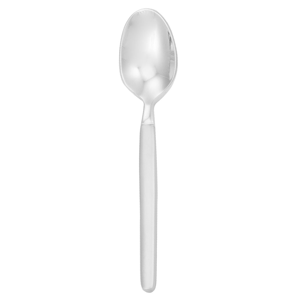 Walco S2529 Frosted Vogue 4 3/8" 18/10 Stainless Steel Extra Heavy Weight Demitasse Spoon - 12/Pack