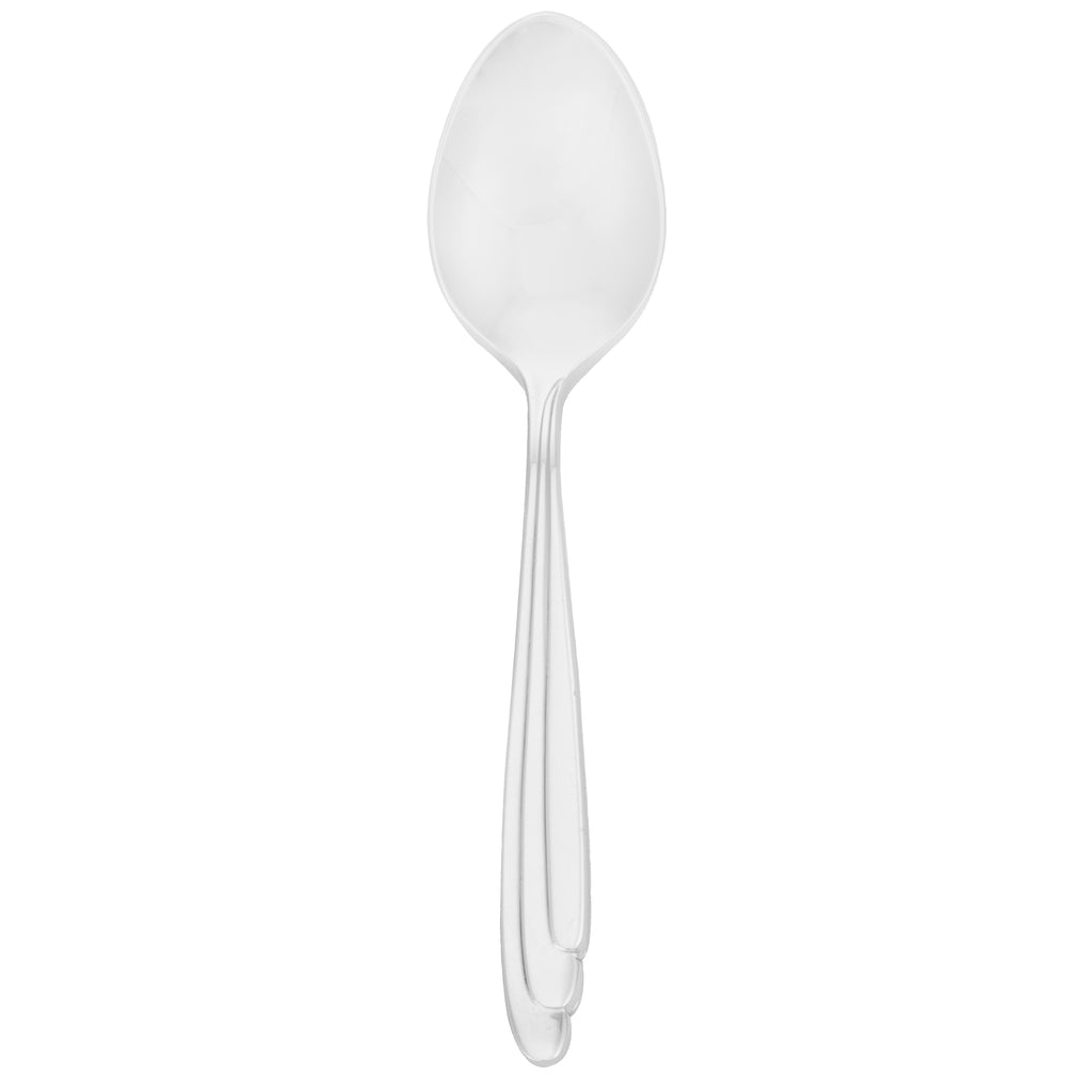 Walco 1929 Continuo 4 3/8" 18/10 Stainless Steel Extra Heavy Weight Demitasse Spoon - 12/Pack