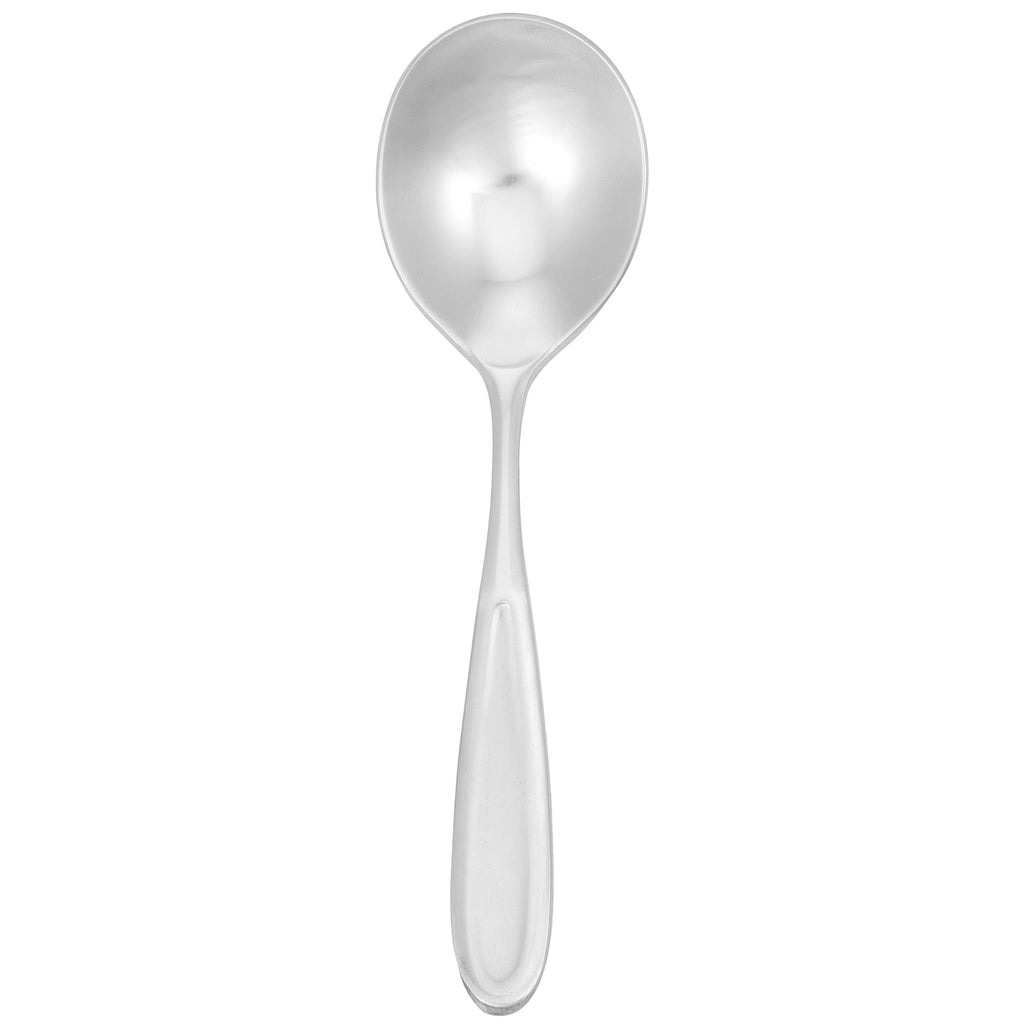 Walco 2012 Modernaire 6" 18/10 Stainless Steel Extra Heavy Weight Bouillon Spoon - 12/Pack