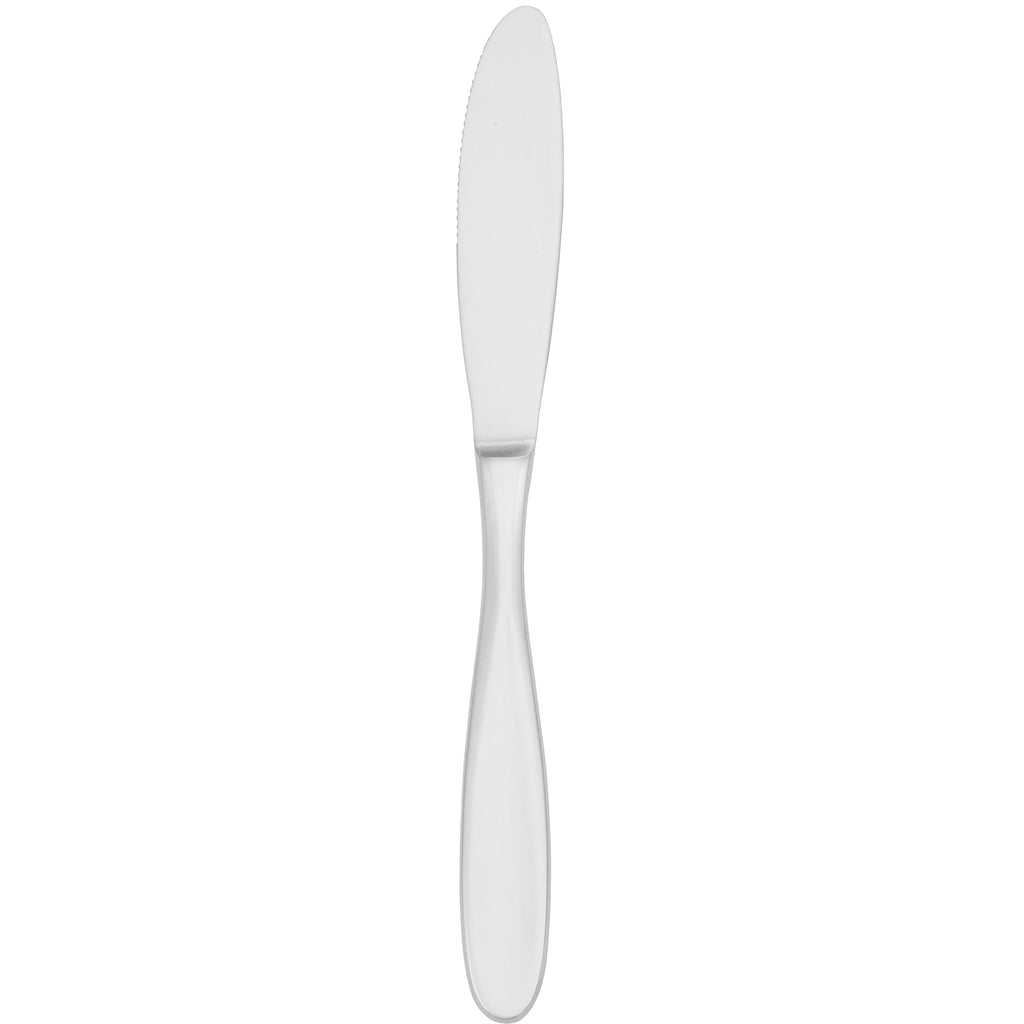 Walco 2045 Modernaire 8 13/16" 18/10 Stainless Steel Extra Heavy Weight Dinner Knife - 12/Pack