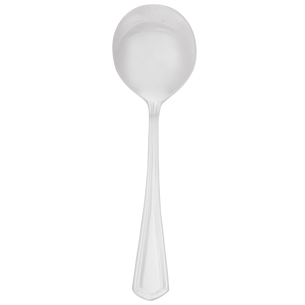Walco 4412 Classic Silver 5 5/8" 18/10 Silver Plated Extra Heavy Weight Bouillon Spoon - 12/Pack