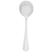 Walco 4412 Classic Silver 5 5/8" 18/10 Silver Plated Extra Heavy Weight Bouillon Spoon - 12/Pack