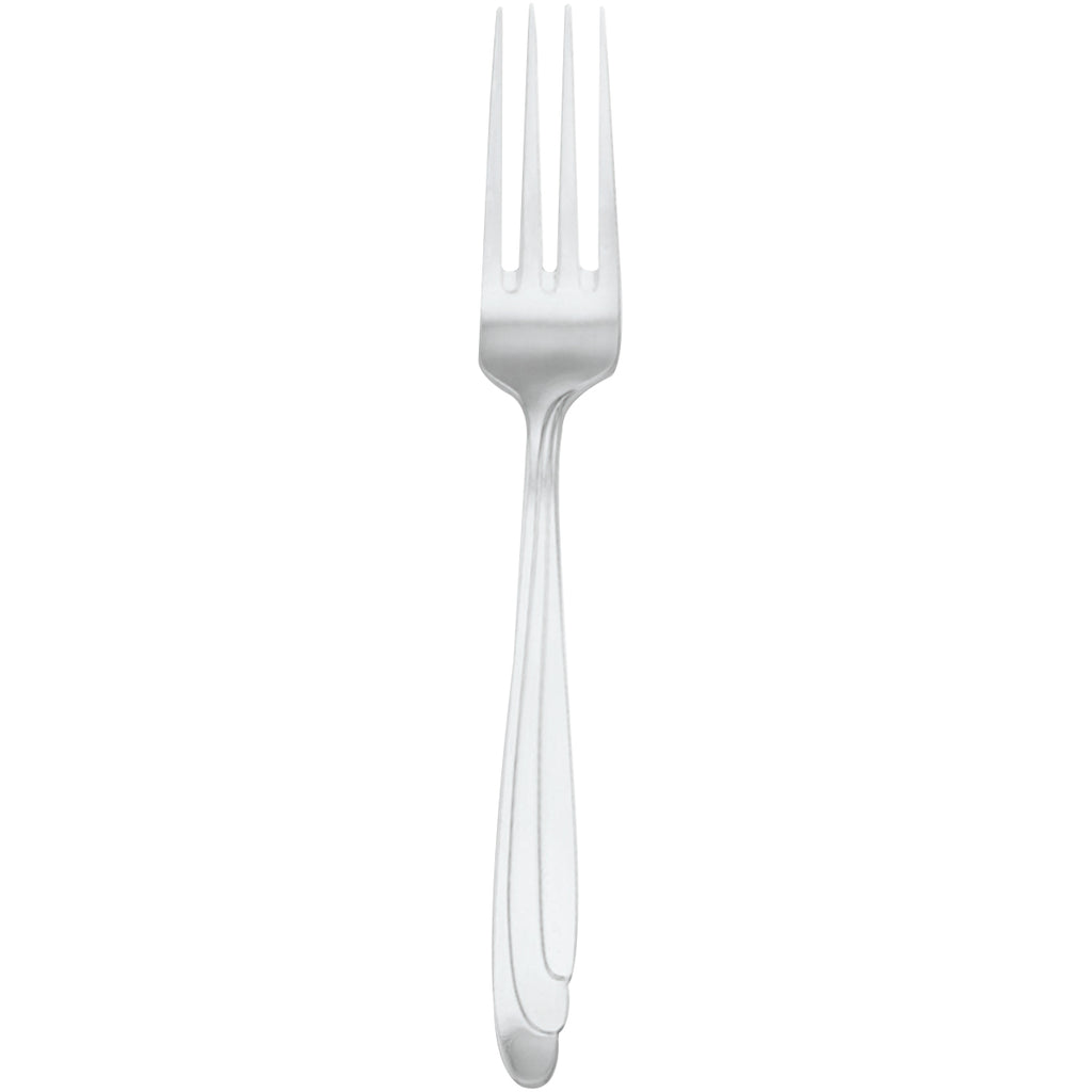 Walco 19051 Continuo 8 1/8" 18/10 Stainless Steel Extra Heavy Weight European Table Fork - 12/Pack