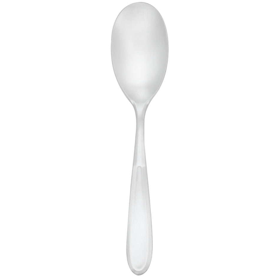 Walco 2007 Modernaire 6 15/16" 18/10 Stainless Steel Extra Heavy Weight Dessert Spoon - 12/Pack