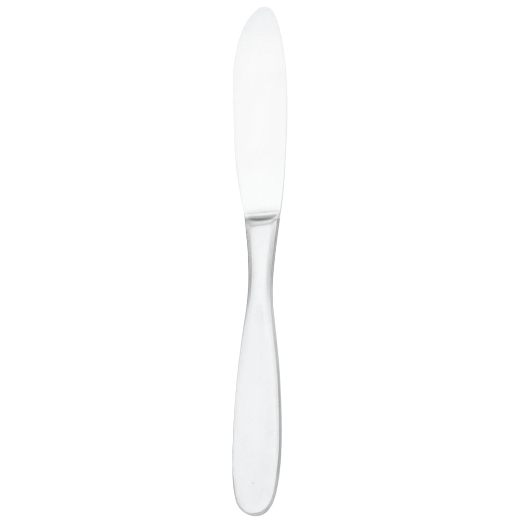 Walco 20451 Modernaire 9 3/4" 18/10 Stainless Steel Extra Heavy Weight European Table Knife - 12/Pack