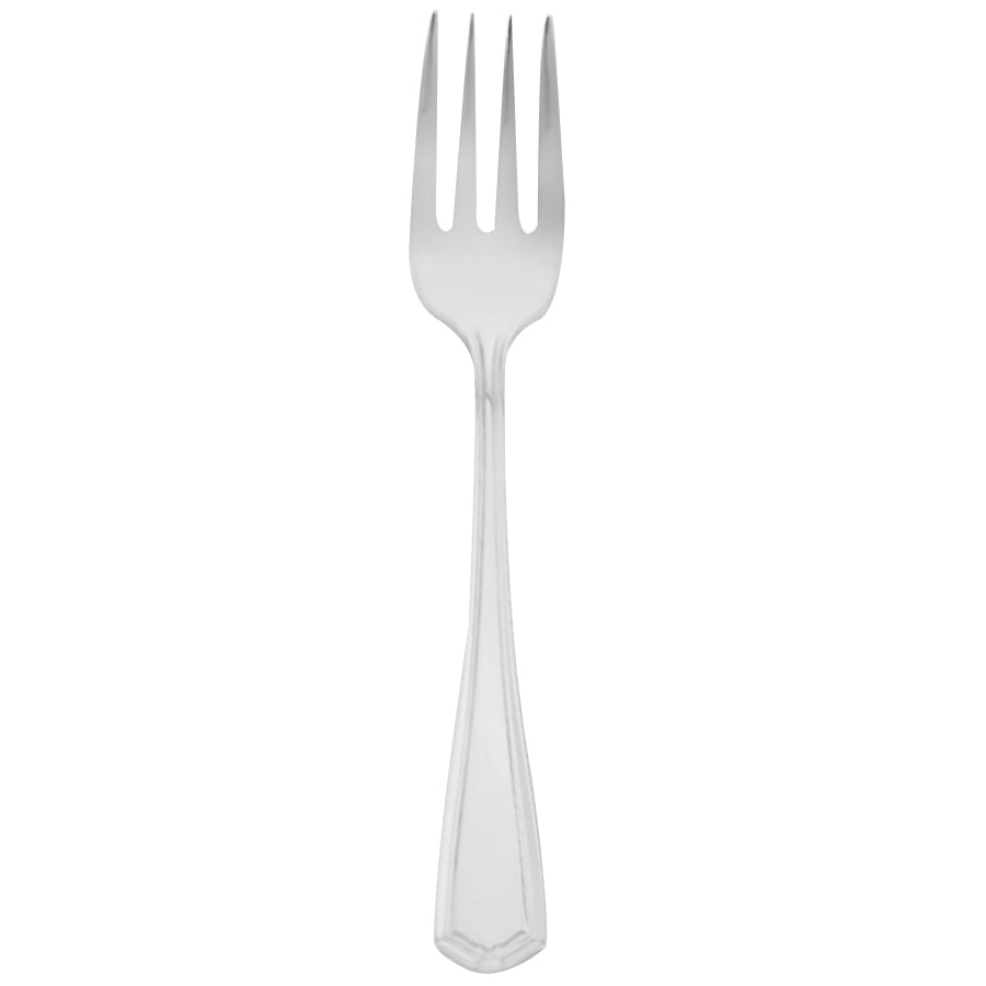Walco 4406 Classic Silver 6 5/8" 18/10 Silver Plated Extra Heavy Weight Salad Fork - 12/Pack