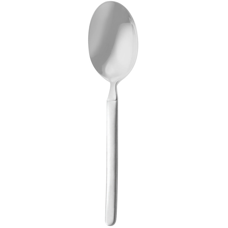 Bon Chef S2501 Elegant 6 3/16" 18/10 Stainless Steel Extra Heavy Weight Bouillon Spoon - 12/Pack