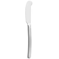 Walco S2511 Frosted Vogue 7" 18/10 Stainless Steel Extra Heavy Weight Solid Handle Butter Knife - 12/Pack