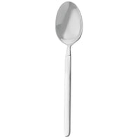 Walco S2507 Frosted Vogue 6 15/16" 18/10 Stainless Steel Extra Heavy Weight Dessert Spoon - 12/Pack