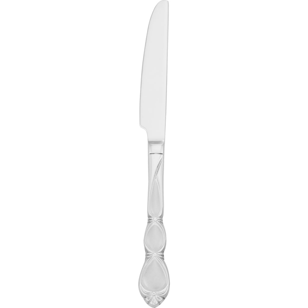 Walco 2211 Dramatique 7" 18/10 Stainless Steel Extra Heavy Weight Solid Handle Butter Knife - 12/Pack