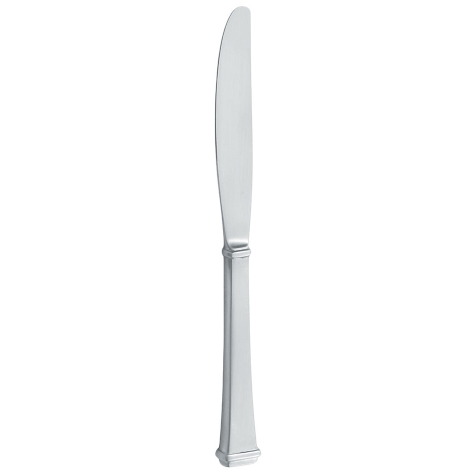 Walco 5311 Farmington 7 1/8" 18/10 Stainless Steel Extra Heavy Weight Solid Handle Butter Knife - 12/Pack