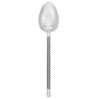 Walco CHAR03 Charred 10 1/2" 18/10 Stainless Steel Extra Heavy Weight Tablespoon / Serving Spoon - 12/Pack