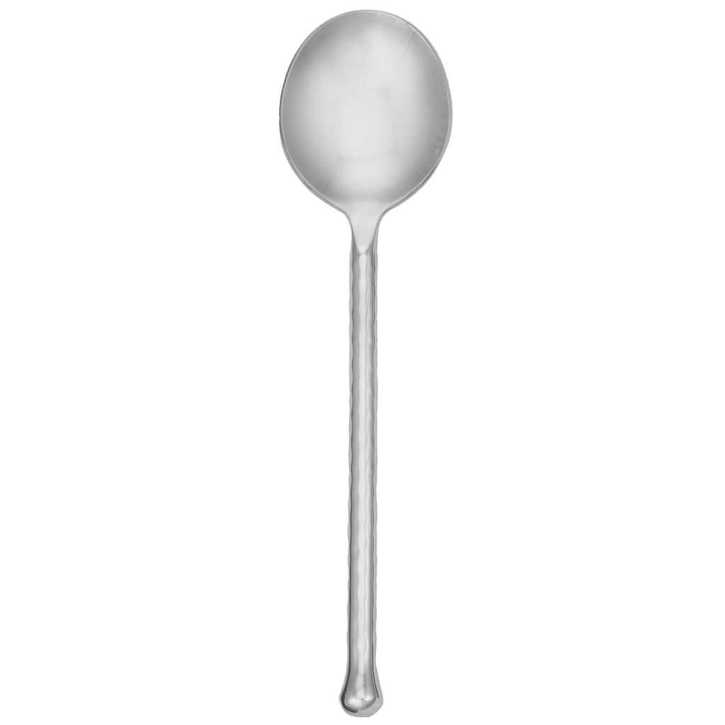 Walco RIP12 Riptide 7 1/2" 18/10 Stainless Steel Extra Heavy Weight Bouillon Spoon - 12/Pack