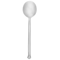 Walco RUS12 Rustic Tree 7 1/4" 18/10 Stainless Steel Extra Heavy Weight Bouillon Spoon - 12/Pack