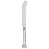 Walco S5211 Satin Soprano 7 1/8" 18/10 Stainless Steel Extra Heavy Weight Solid Handle Butter Knife - 12/Pack