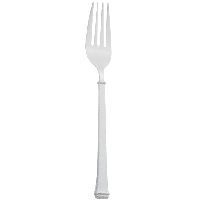 Walco 53051 Farmington 8 3/8" 18/10 Stainless Steel Extra Heavy Weight European Table Fork - 12/Pack