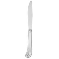 Walco 56451 Susannah 9 1/4" 18/10 Stainless Steel Extra Heavy Weight European Table Knife - 12/Pack