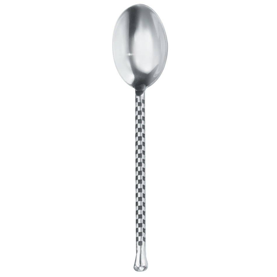 Walco CHAR01 Charred 7 3/8" 18/10 Stainless Steel Extra Heavy Weight Teaspoon - 12/Pack