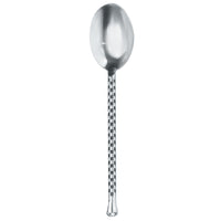 Walco CHAR01 Charred 7 3/8" 18/10 Stainless Steel Extra Heavy Weight Teaspoon - 12/Pack