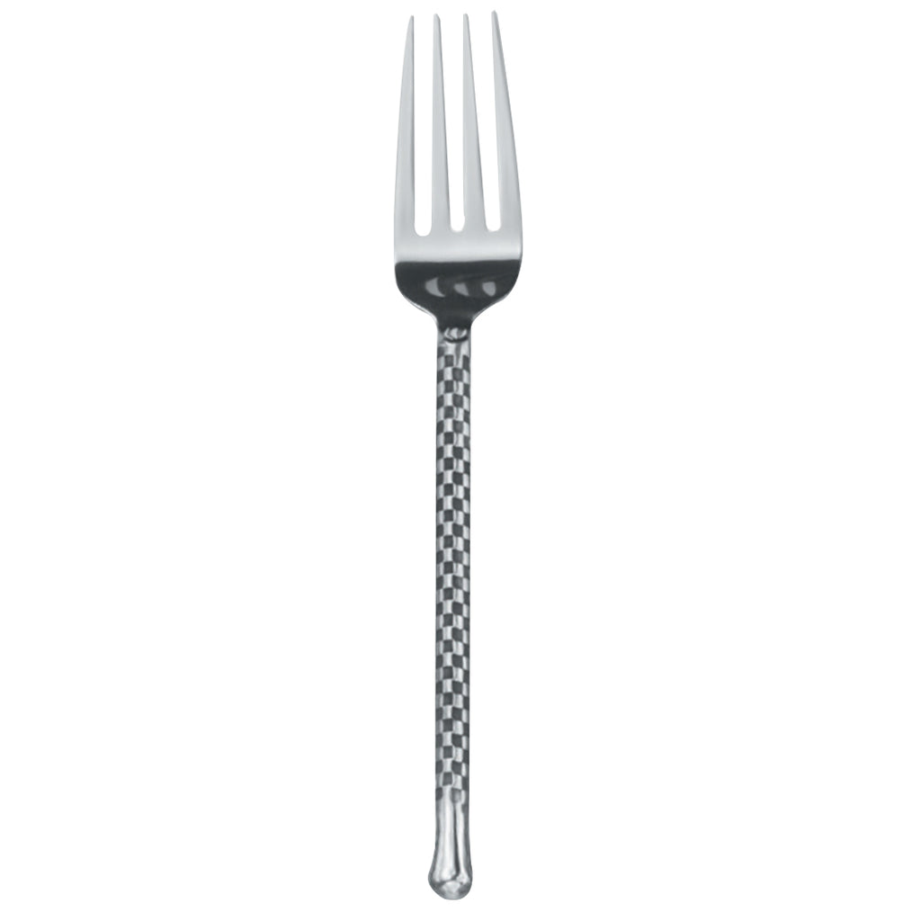 Walco CHAR05 Charred 8 1/4" 18/10 Stainless Steel Extra Heavy Weight Dinner Fork - 12/Pack