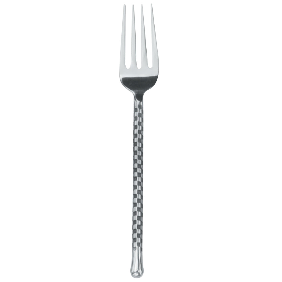 Walco CHAR06 Charred 7 5/8" 18/10 Stainless Steel Extra Heavy Weight Salad Fork - 12/Pack