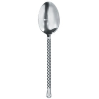 Walco CHAR07 Charred 7 3/4" 18/10 Stainless Steel Extra Heavy Weight Dessert Spoon - 12/Pack