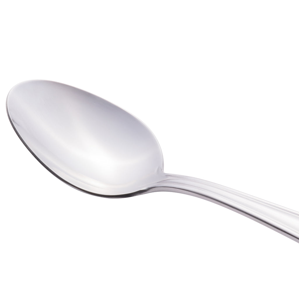World Tableware 129 001 Reflections 6 3/8" 18/0 Stainless Steel Heavy Weight Teaspoon - 12/Pack