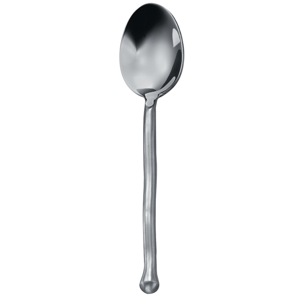 Walco RUS07 Rustic Tree 7 3/4" 18/10 Stainless Steel Extra Heavy Weight Dessert Spoon - 12/Pack