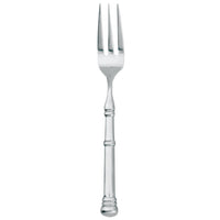 Walco S52051 Satin Soprano 8 3/8" 18/10 Stainless Steel Extra Heavy Weight 3 Tine European Table Fork - 12/Pack