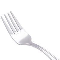 World Tableware 129 038 Reflections 6 1/2" 18/0 Stainless Steel Heavy Weight Salad Fork - 12/Pack