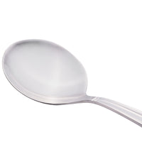 World Tableware 146 016 Vermont 6 1/8" 18/0 Stainless Steel Heavy Weight Bouillon Spoon - 12/Pack