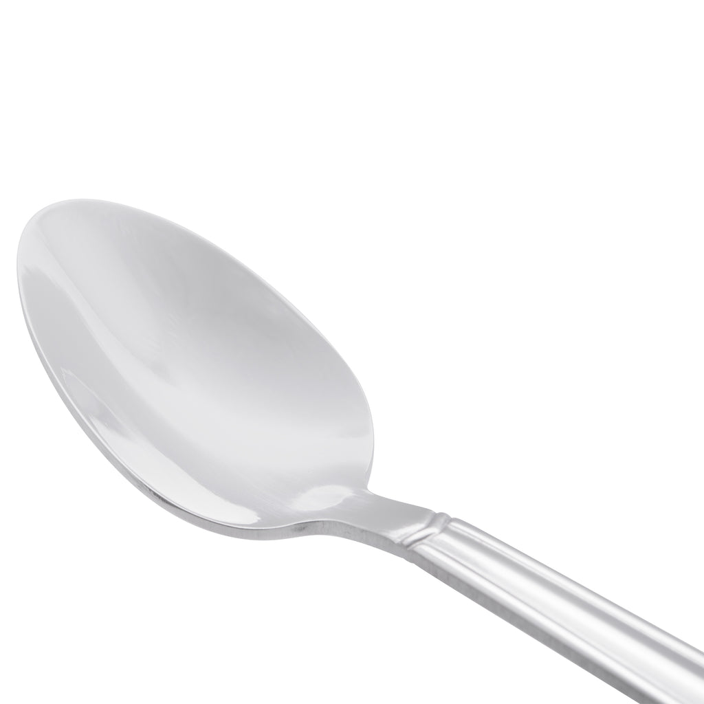 World Tableware 146 021 Vermont 8 3/4" 18/0 Stainless Steel Heavy Weight Iced Tea Spoon - 12/Pack