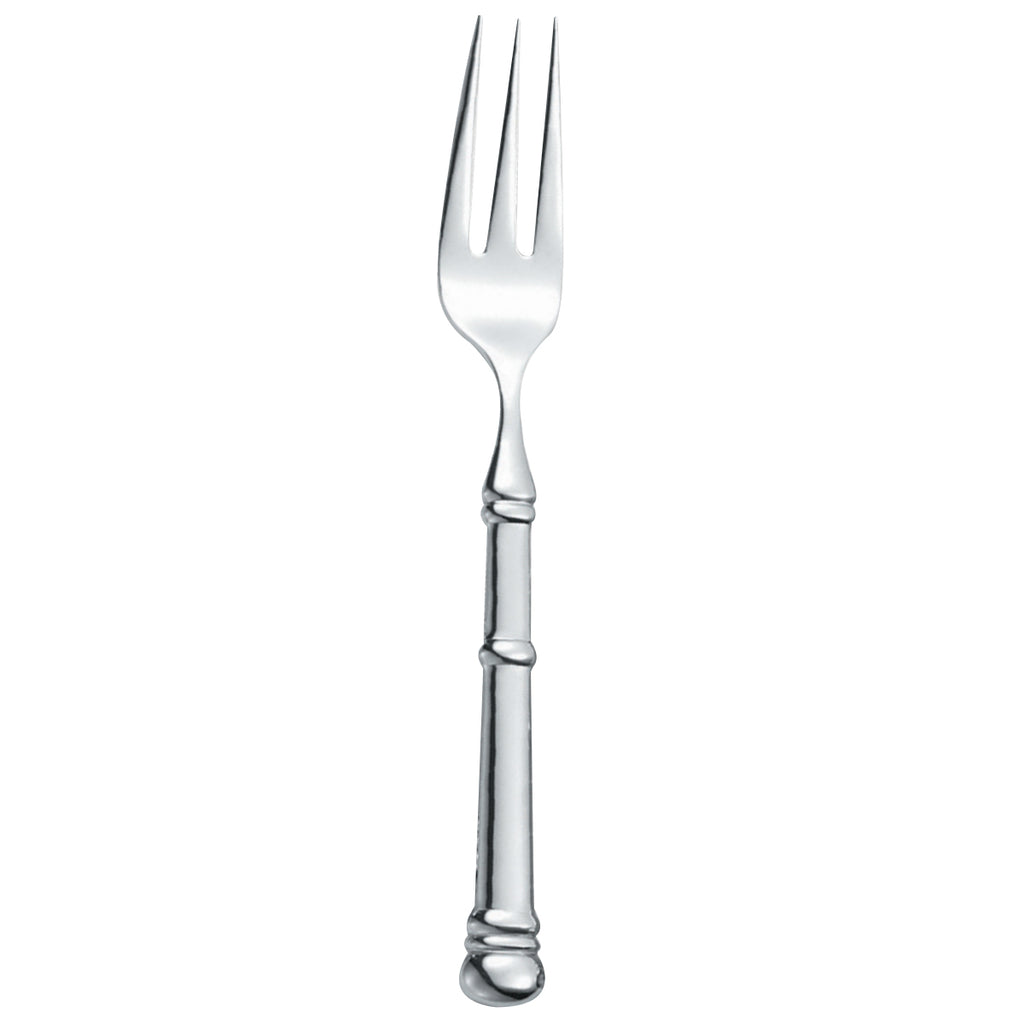 Walco 52051 Soprano 8 3/8" 18/10 Stainless Steel Extra Heavy Weight 3 Tine European Table Fork - 12/Pack