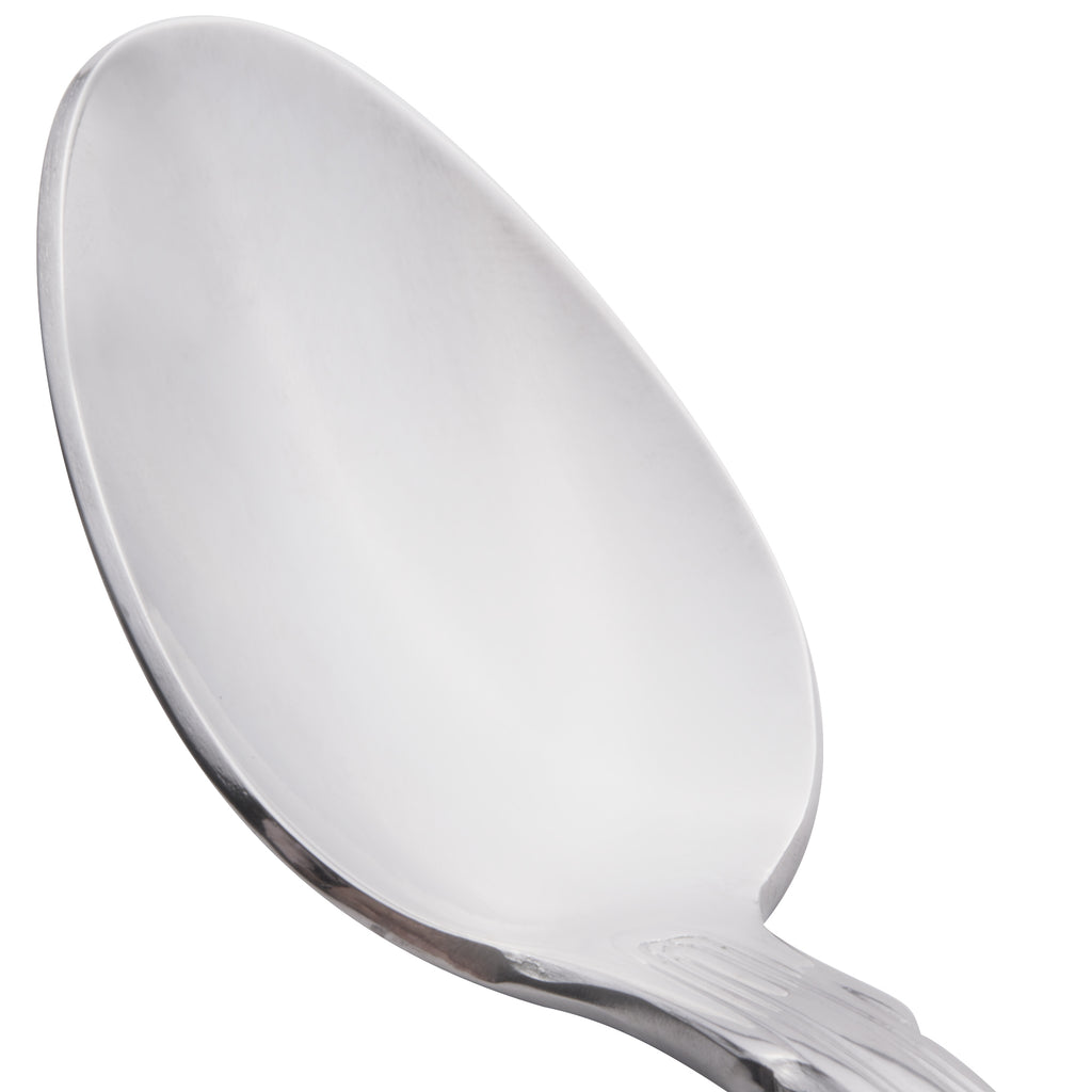 World Tableware 244 007 Kings 4 1/4" 18/0 Stainless Steel Heavy Weight Demitasse Spoon - 12/Pack