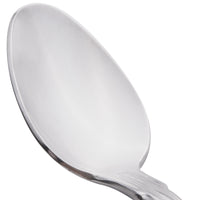World Tableware 244 007 Kings 4 1/4" 18/0 Stainless Steel Heavy Weight Demitasse Spoon - 12/Pack