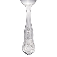 World Tableware 244 007 Kings 4 1/4" 18/0 Stainless Steel Heavy Weight Demitasse Spoon - 12/Pack