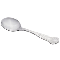 World Tableware 244 016 Kings 5 3/4" 18/0 Stainless Steel Heavy Weight Bouillon Spoon - 12/Pack