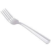 World Tableware 146 030 Vermont 7 3/4" 18/0 Stainless Steel Heavy Weight Utility / Dessert Fork - 12/Pack