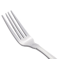 World Tableware 244 030 Kings 7" 18/0 Stainless Steel Heavy Weight Utility / Dessert Fork - 12/Pack
