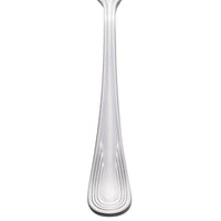 World Tableware 129 053 Reflections 7 1/8" 18/0 Stainless Steel Heavy Weight Butter Spreader - 12/Pack