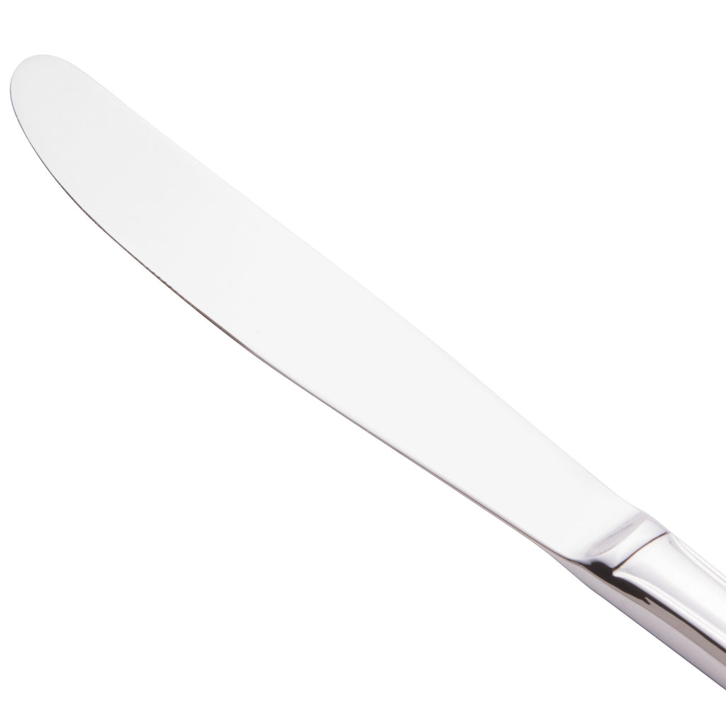 World Tableware 967 7922 Diana 9 1/8" 18/0 Stainless Steel Heavy Weight Utility / Dessert Knife - 12/Pack