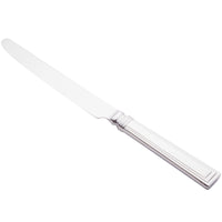 World Tableware 977 5502 Slate 9 3/4" 18/0 Stainless Steel Heavy Weight Solid Handle Dinner Knife with Fluted Blade - 12/Pack