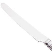 World Tableware 977 5502 Slate 9 3/4" 18/0 Stainless Steel Heavy Weight Solid Handle Dinner Knife with Fluted Blade - 12/Pack