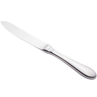 World Tableware 941 2701 Mendoza 9" 18/0 Stainless Steel Heavy Weight Hollow Handle Dinner Knife with Serrated Blade - 12/Pack