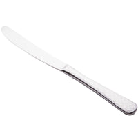 World Tableware 794 5502 Aspire 9 3/4" 18/0 Stainless Steel Medium Weight Solid Handle European Dinner Knife with Fluted Blade - 12/Pack