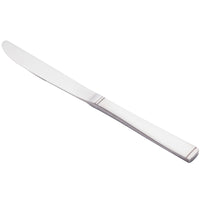 World Tableware 858 7922 New Charm 9 1/8" 18/0 Stainless Steel Heavy Weight Solid Handle Utility / Dessert Knife with Fluted Blade - 12/Pack