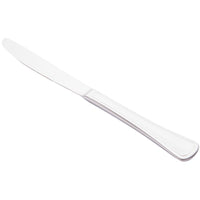 World Tableware 888 7922 Masterpiece 9" 18/0 Stainless Steel Heavy Weight Solid Handle Dinner Knife with Fluted Blade - 12/Pack