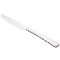 World Tableware 129 7922 Reflections 9" 18/0 Stainless Steel Heavy Weight Solid Handle Dinner Knife with Fluted Blade - 12/Pack